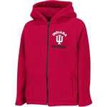 Colosseum Toddler "Mist" Full Zip Hooded Polar Fleece Jacket Indiana Hoosiers IU