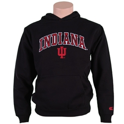 Black Youth Pullover INDIANA HOOSIERS Hooded Sweatshirt from Colosseum