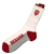 Indiana IU White Crimson and Gray Socks