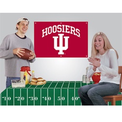 Indiana Hoosiers Party Kit with Banner and Table Cover