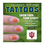 Indiana Hoosiers "IU" Temporary Nail Tattoos