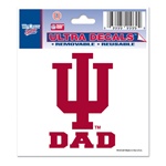 Indiana "IU Dad" Ultra Decal from Wincraft