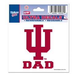 Indiana "IU Dad" Ultra Decal from Wincraft