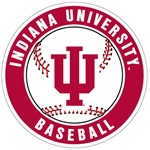 Indiana Baseball Round 6" Magnet