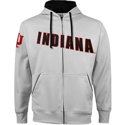 Indiana Hoosiers "Pro-Star" Performance Full-Zip Hooded Sweatshirt from Colosseum