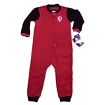 Crimson/Black Toddler Indiana Hoosiers IU Blanket Sleeper Pajamas from Outerstuff