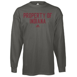 LONGSLEEVE ADIDAS Charcoal Grey "Registered" PROPERTY OF INDIANA T-Shirt