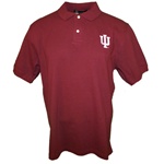 Crimson Indiana Hoosiers "IU" Interlock Pique Golf Shirt