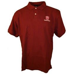 Crimson Indiana Hoosiers "IU Basketball" Pique Golf Shirt