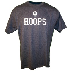 Graphite Grey Indiana Basketball HOOPS T-Shirt