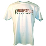 Distressed White HOOSIERS BASKETBALL T-Shirt