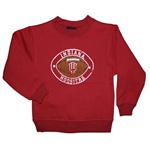 ADIDAS Toddler Indiana Football Texture Crew Neck Sweatshirt