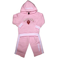 Pink Indiana Hoosiers Toddler Hoodie and Pant Set from Colosseum
