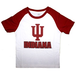 Colosseum Toddler Slub Cotton Indiana IU Raglan T-Shirt