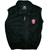 Youth Black Polar Fleece Full Zipper Vest with INDIANA "IU" Logo