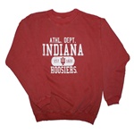 Youth Garment Washed Crimson INDIANA ATHLETICS Crew Neck Sweatshirt