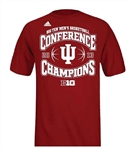 ADIDAS CRIMSON Indiana IU 2013 Big 10 Season Championship T-Shirt