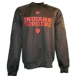 Adidas Indiana Hoosiers IU Pindot Crewneck Polyester Microfleece Sweatshirt