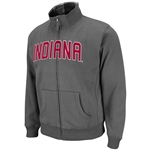 Indiana Hoosiers Charcoal Grey Zipper Passport Jacket by Colosseum