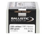 338 Cal Ballistic Silvertip Spitzer 200gr. 50ct.