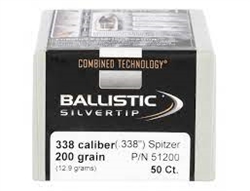 338 Cal Ballistic Silvertip Spitzer 200gr. 50ct.