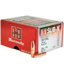 30 Cal Hornady Sub-X 190gr. 100ct.