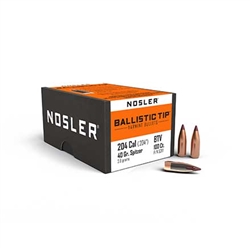 .20 Cal Nosler Ballistic Tip Varmint Spitzer 40gr. 100ct.