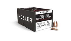 22 Cal Nosler Custom Competition 52gr. 100qty.