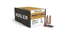.25 Cal Nosler Partition Spitzer 115gr. 50ct.