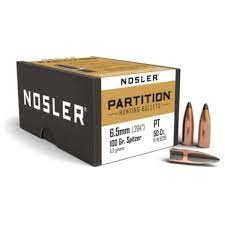 6mm Nosler Partition Spitzer 100gr. 50ct.
