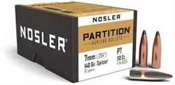 7mm Nosler Partition Spitzer 140gr. 50ct.