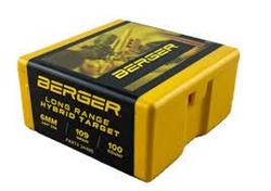 6mm Berger Long Range Hybrid Target 109gr. 100ct.