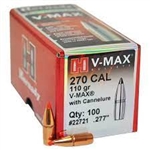 270 Cal Hornady V-Max 110gr with Cannelure