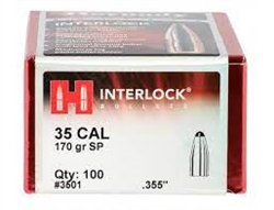 Hornady Interlock 35 Cal 170gr 100qty.