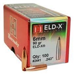 Hornady ELD-X 6mm 90gr 100qty.