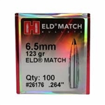 Hornady ELD-Match 6.5mm 123Gr