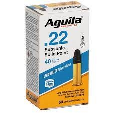 Aguila .22lr Subsonic Solid Point