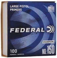 Federal Large pistol Primers no. 150
