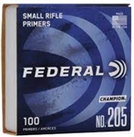 Federal no. 205 Small Rifle Primers 100ct