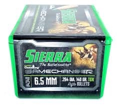 6.5mm Sierra Gamechanger 140gr 100ct