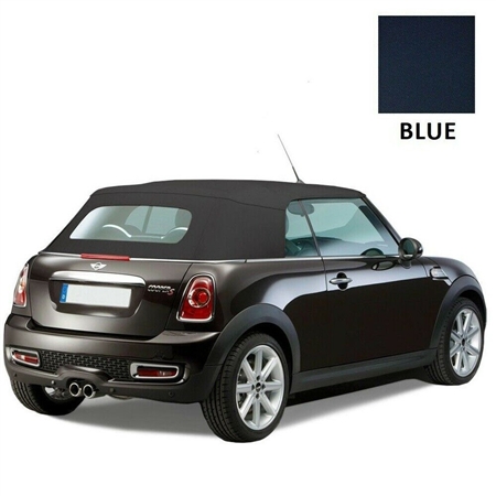 Mini Cooper Convertible Top 2009-2015 TwillFast RPC Canvas, Blue