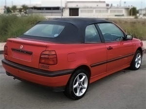 1995-2000 VW Cabrio Golf Convertible Top, Black Cabrio Grain Vinyl