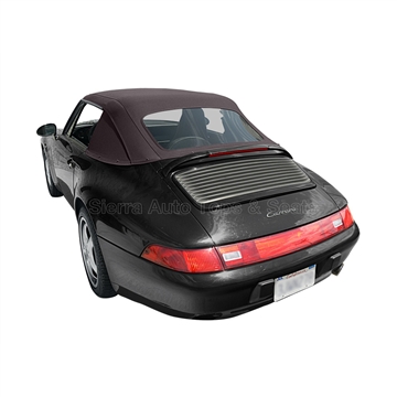 Porsche 911 1983-94 Convertible Top Replacement & Plastic Window, Brown