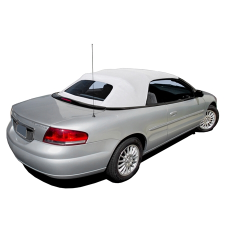 2001-2006 Chrysler Sebring Convertible Top Replacement - White Vinyl