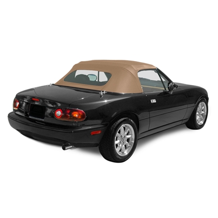 Mazda Miata Cabrio Soft Top With Zippered Plastic Window - Tan