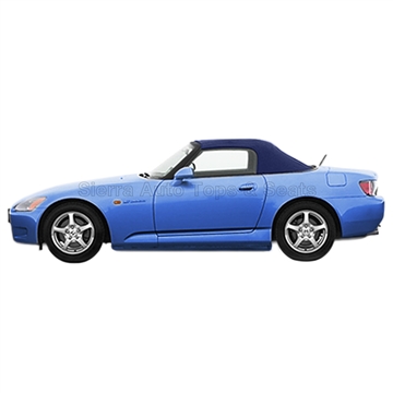 2000-2001 Honda S2000 Convertible Top - Blue Vinyl, Glass Window