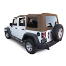 Jeep Wrangler Convertible Soft Top 2010-18 - Saddle Sailcloth