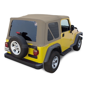 Sierra Offroad Soft Top for Jeep Wrangler - Parchment Sailcloth