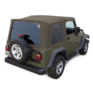 Sierra Offroad Soft Top for Jeep Wrangler - Sandalwood Sailcloth