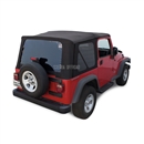 Sierra Offroad Jeep Wrangler TJ Soft Top 2003-06 in Black Twill w/Tinted Windows